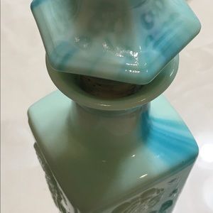 Vintage Green Jadeite Liquor Decanter